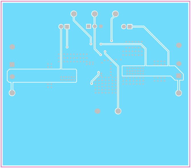 TPS54538EVM Layer 3 Copper (Top View)