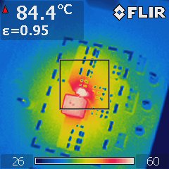 TPS54538EVM Thermal
                    Performance, VIN = 24V, IOUT = 5A, Tamb = 25°C,
                    No Airflow