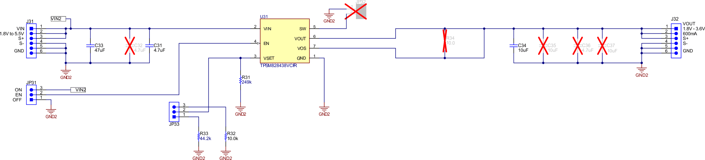 TPSM82843678EVM-057 TPSM828438 Schematic