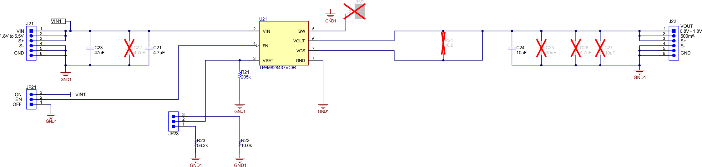 TPSM82843678EVM-057 TPSM828437 Schematic