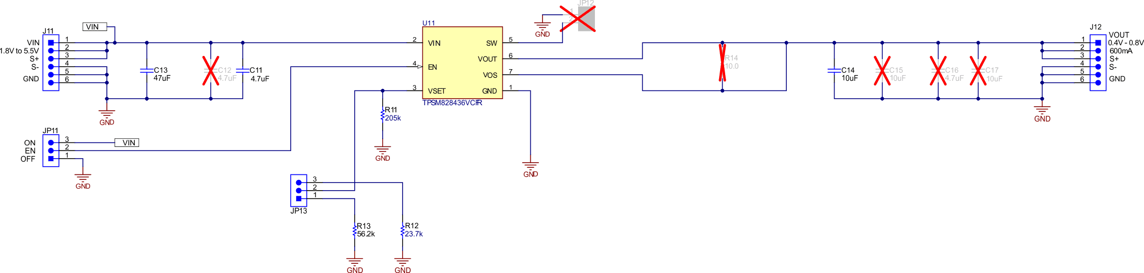 TPSM82843678EVM-057 TPSM828436 Schematic