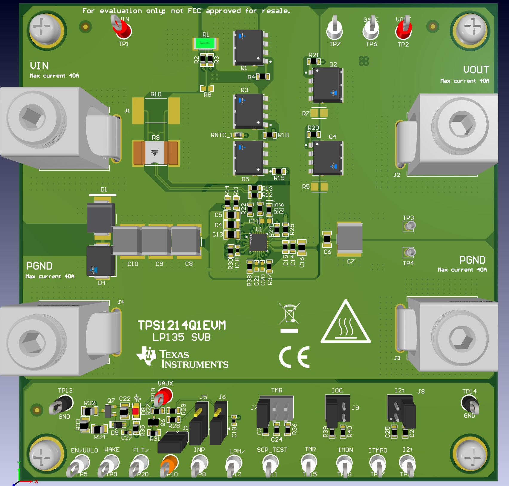 TPS1214Q1EVM 3D View