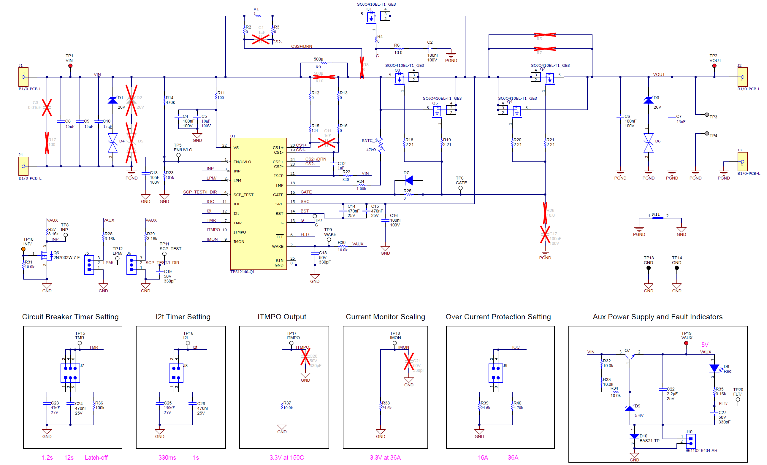 TPS1214Q1EVM TPS1214Q1EVM Schematic