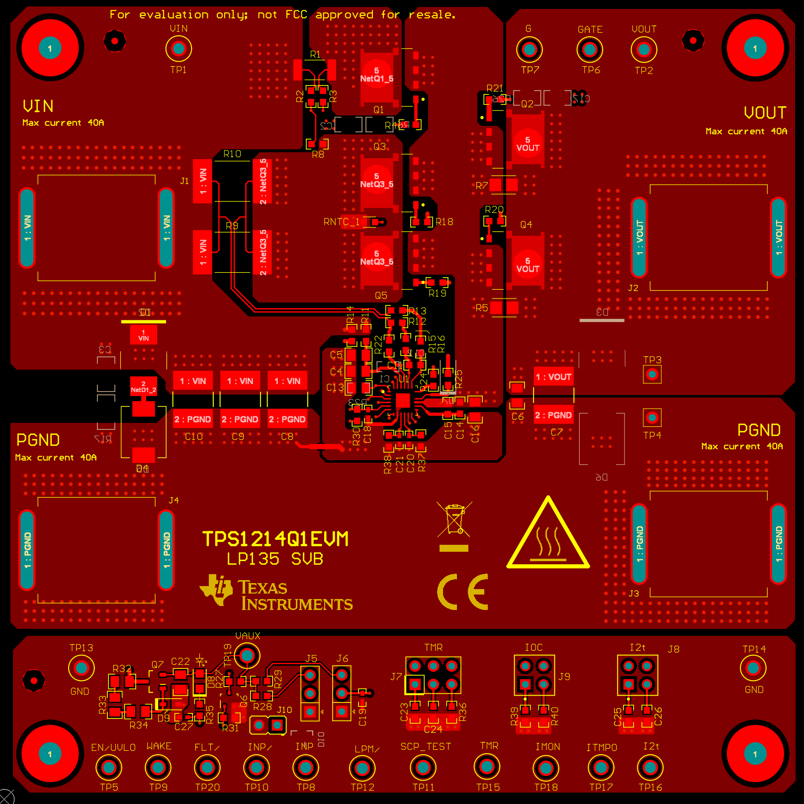 TPS1214Q1EVM Top Layer