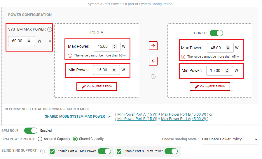  SPM Engine Configurable
                    Parameters – Advanced Configuration