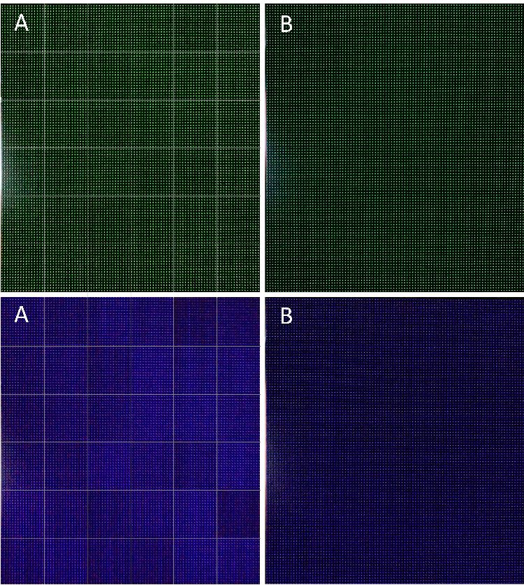  Comparison Demo with or without D2D Low Grayscale Non-Uniformity