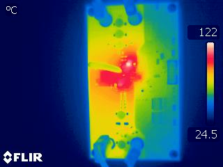  Thermal Condition in Single Phase Buck
                            (VIN=30V and 8A Load)