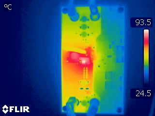  Thermal Condition in Single Phase Boost
                            (VIN=15V and 8A Load)