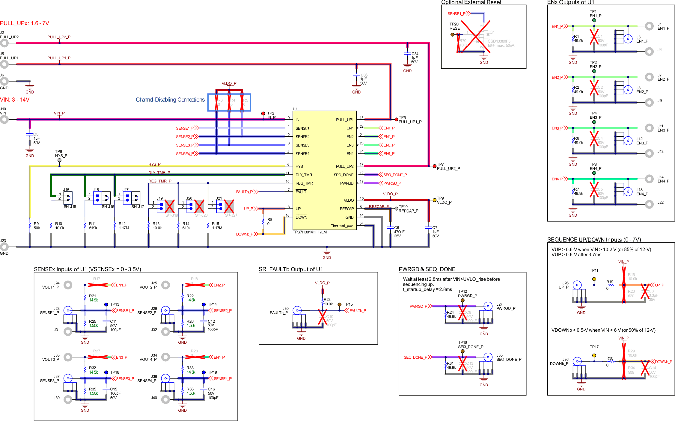 TPS7H3014-SP TPS7H3014-SP EVM Schematic for SET Testing