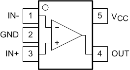 TL331 TL331B TL391B TL331, TL331B DBV Package, 5-Pin SOT-23, Top View