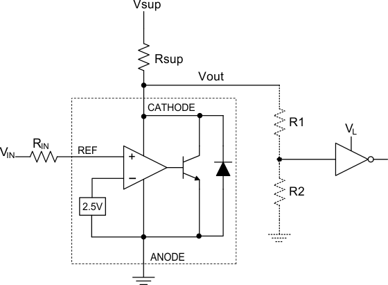 TL431 TL432 Comparator Application Schematic