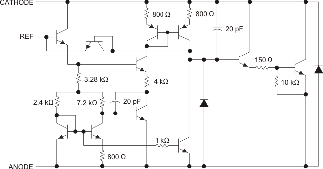 TL431 TL432 Detailed Schematic