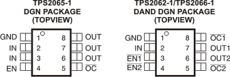 TPS2062-1 TPS2065-1 TPS2066-1 