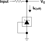 TLV431A-Q1 TLV431B-Q1 Test
                        Circuit for IK(off)