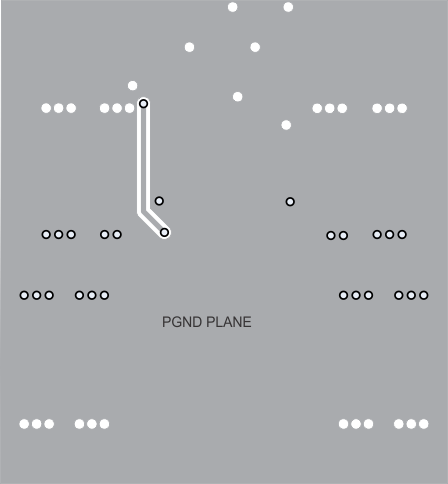 TPS56C215 Bottom Layer Layout