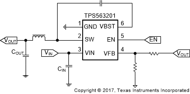 TPS563201 TPS563208 Simplified Schematic