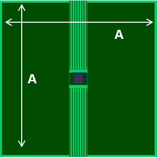 DRV8411 HTSSOP PCB model top layer