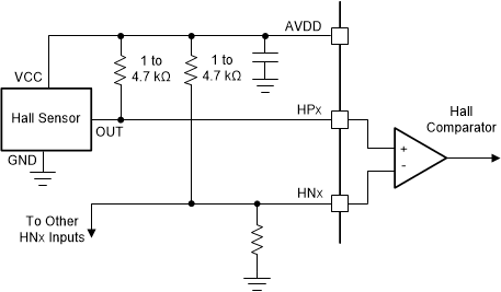 MCT8314Z Open-Drain Hall Sensor Configuration