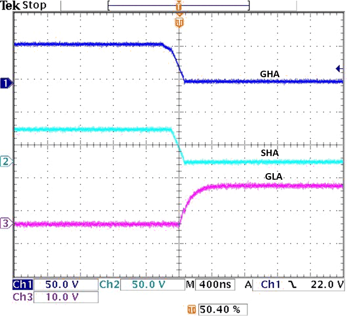 DRV8351-SEP Gate voltages, SHx falling with 15ohm gate resistor and CSD19532Q5B MOSFET