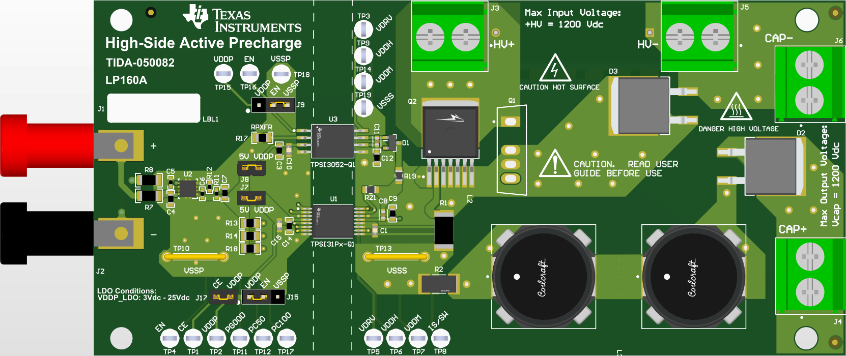 TPSI31P1-Q1 3-D PCB View