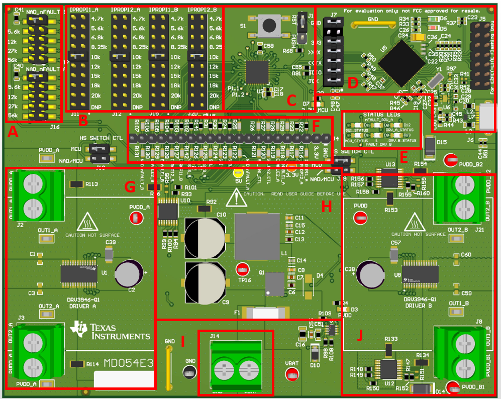 DRV3901-Q1 DRV3901-Q1EVM Hardware
                    Components