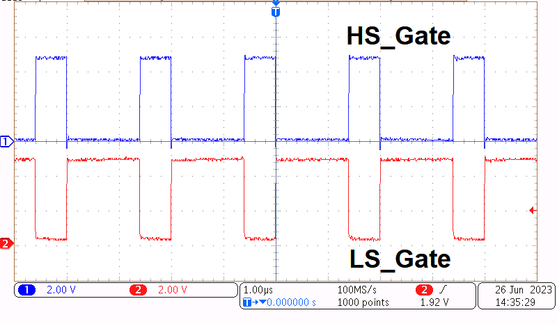 TPS7H6003EVM-CVAL, TPS7H6013EVM-CVAL, TPS7H6023EVM-CVAL, TPS7H6005EVM, TPS7H6015EVM, TPS7H6025EVM Gate Voltage of GaN FETs