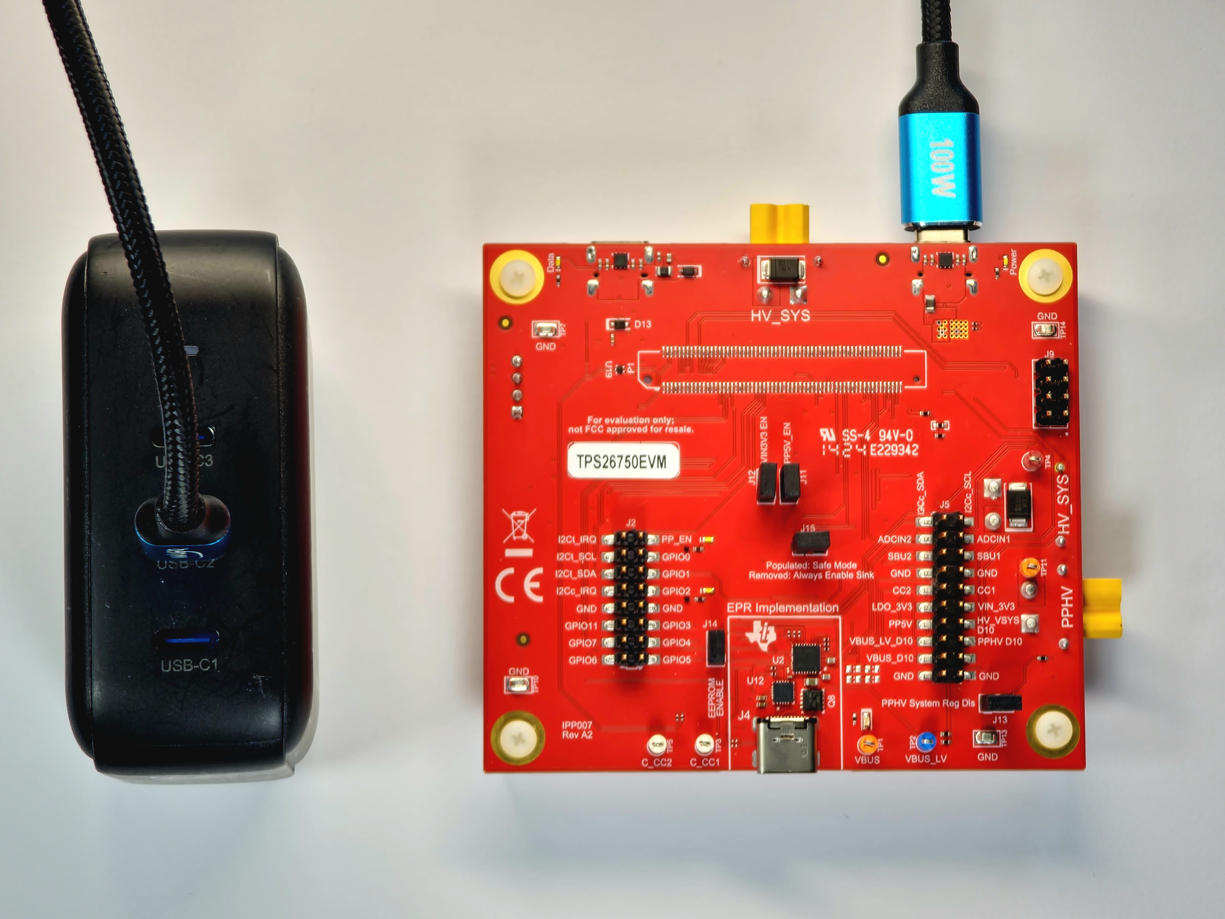 TPS26750EVM Stand Alone Testing Example
                    Hardware Setup