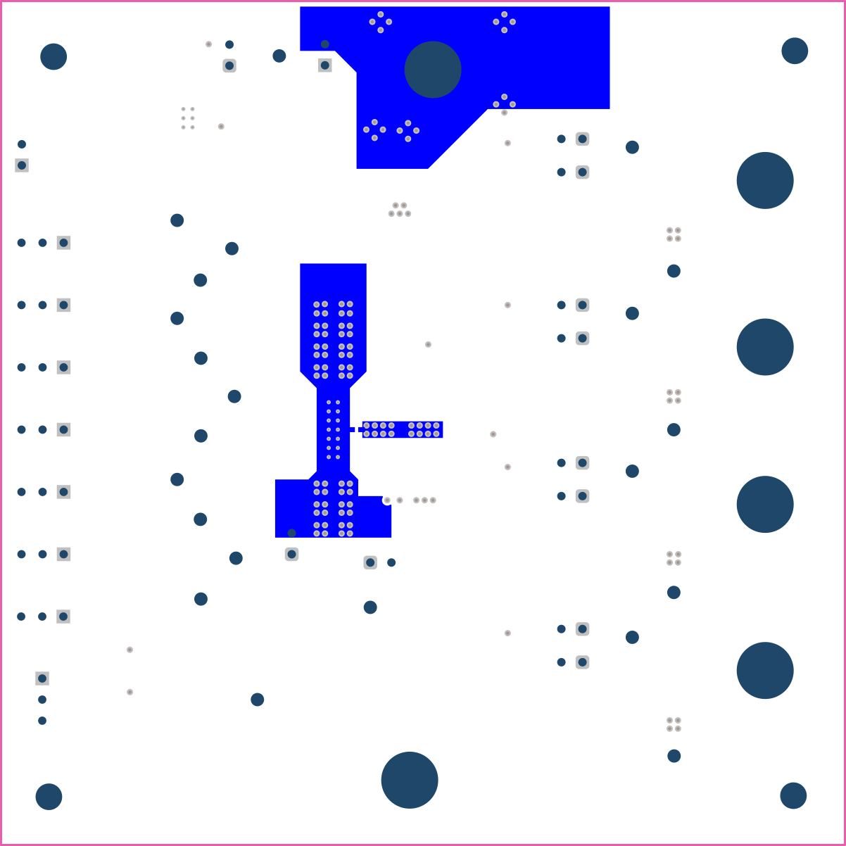 TPS4HC120EVM TPS4HC120-Q1EVM Fourth Layer (Top View)