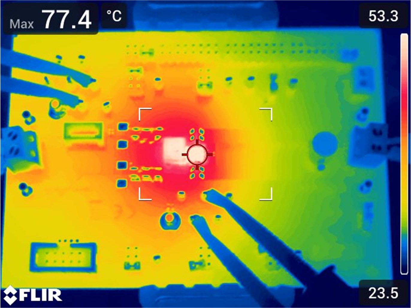 TPS548B23EVM Thermal Performance – 20A
            Load