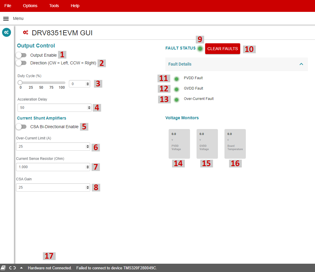 DRV8351EVM DRV8351EVM GUI
                    Software