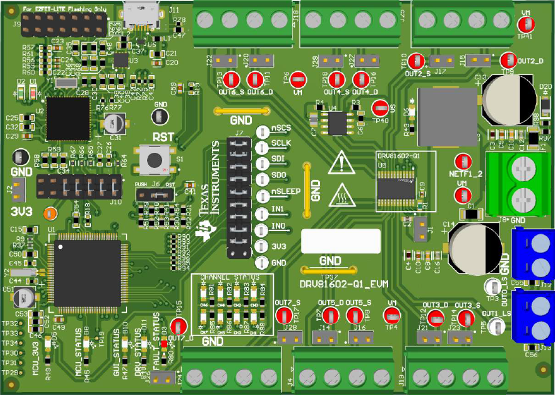 DRV81008-Q1EVM, DRV81602-Q1EVM, DRV81242-Q1EVM,  DRV81602-Q1 EVM