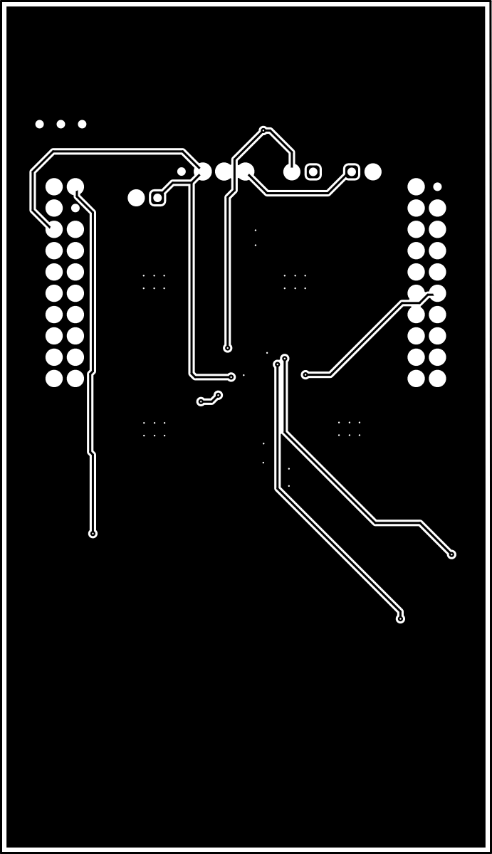 LP5899QDYYEVM LP5899EVM Layout (Bottom View)