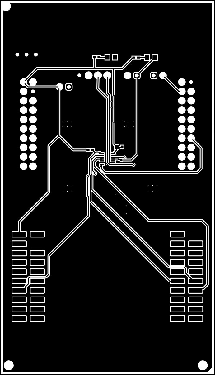 LP5899QDYYEVM LP5899EVM Layout (Top View)