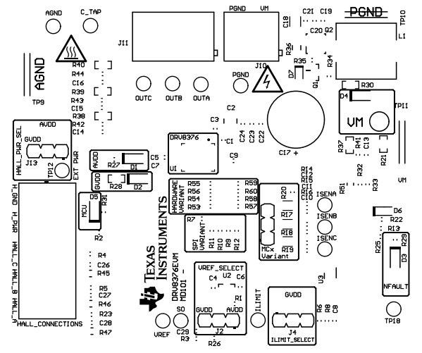 DRV8376EVM DRV8376EVM PCB Layer 1