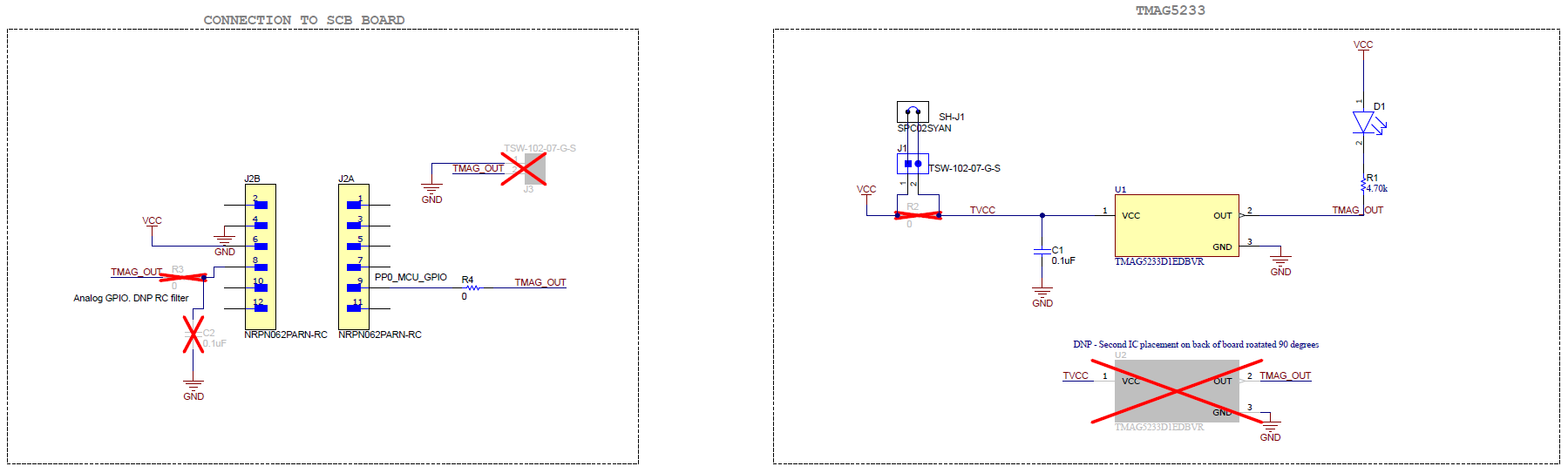 TMAG5233EVM TMAG5233EVM Schematic