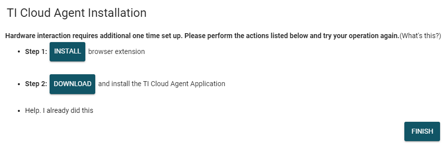 TMAG3001EVM TI Cloud Agent