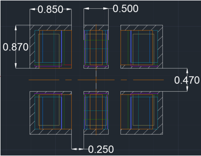  6-Pin, 2.5mm × 2.0mm DLF Universal Land Pattern Overlaid With 11
                    Device Footprints