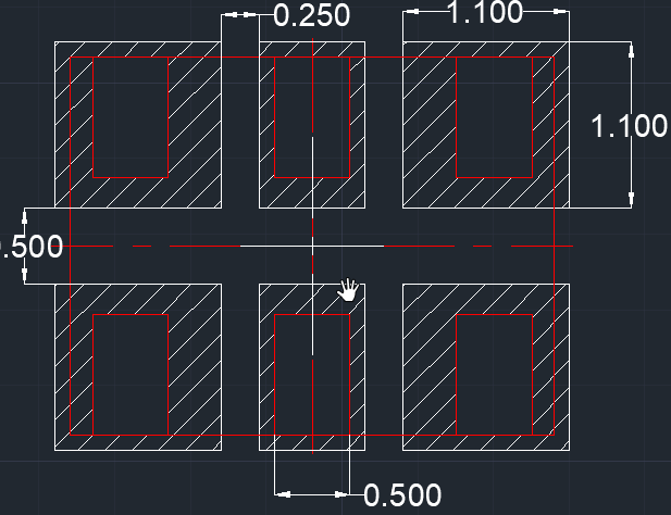  6-Pin, 3.2mm × 2.5mm DLE Universal Land Pattern
                                                  Overlaid With TI LMK6D/P/H DLE Device Lead
                                                  Frames