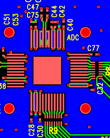 ADC14155QML-SP ADC14155_Layout.png