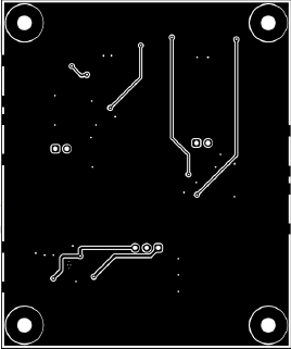 LMK6C LMK6D LMK6H LMK6P PCB Layout Example From LMK6
                    EVM - Bottom Layer