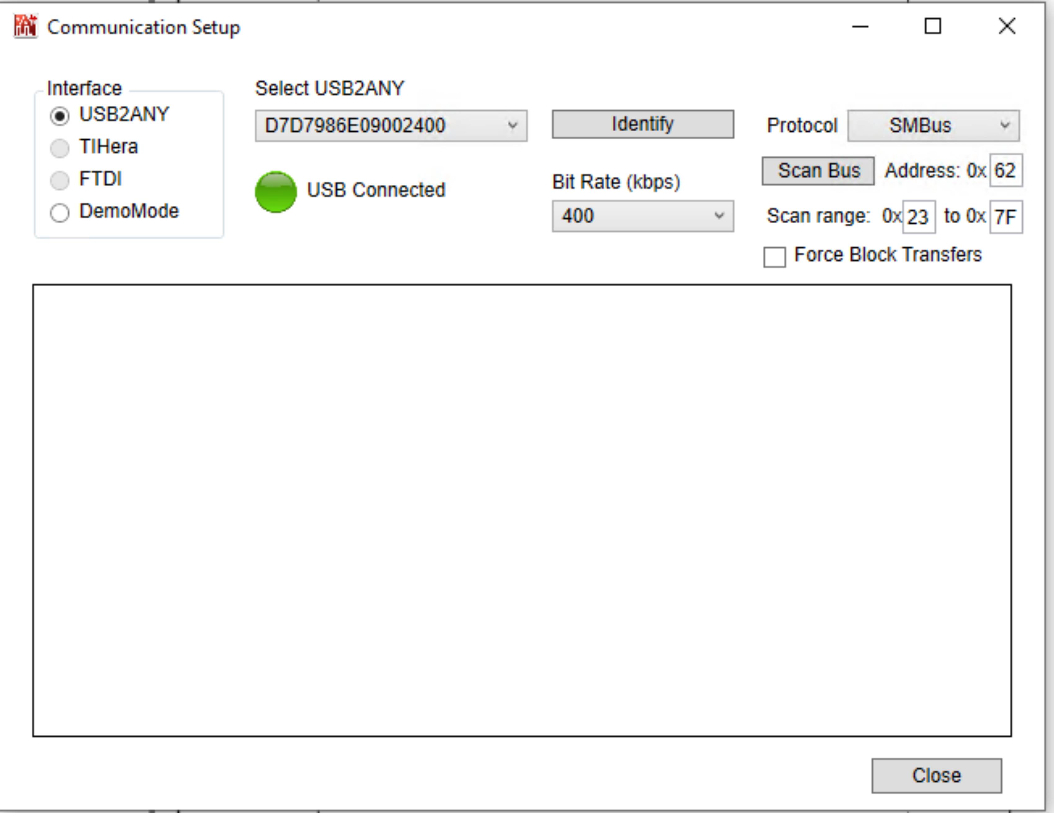 LMKDB1108EVM Communication
                                    Setup