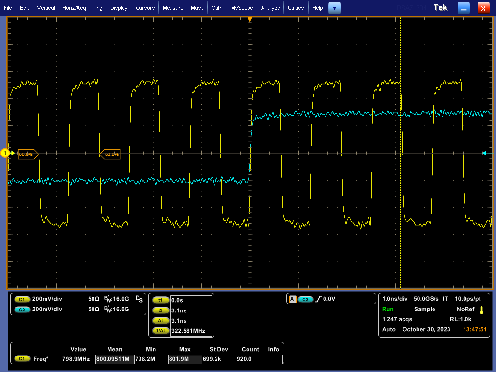 LMX1860SEPEVM Buffer Mode With 10MHz SYSREF