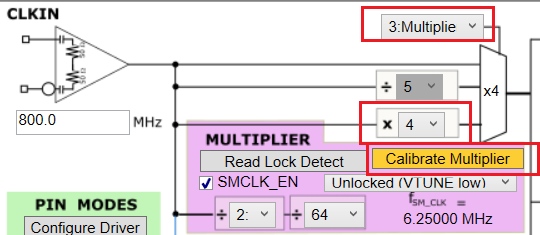 LMX1860SEPEVM Multiplier Mode Configuration