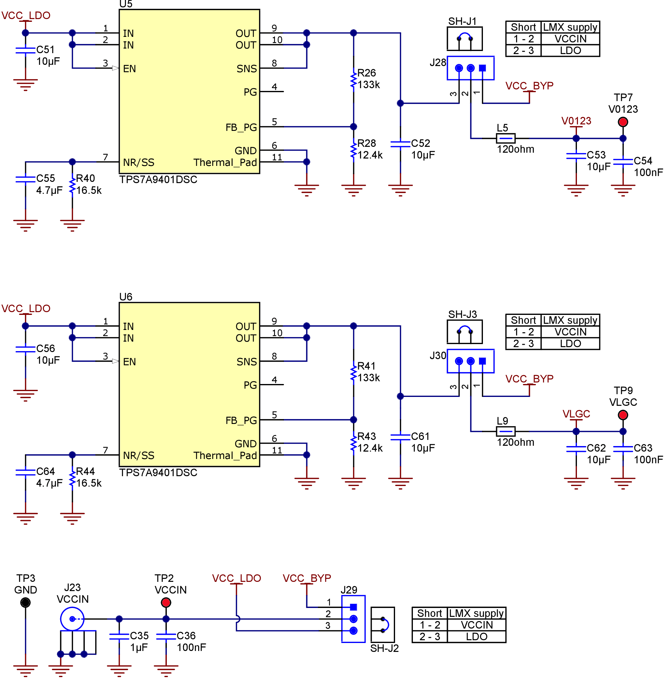 LMX1205EVM Power Supply