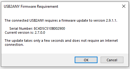 LMX1205EVM Firmware Update
                            Request