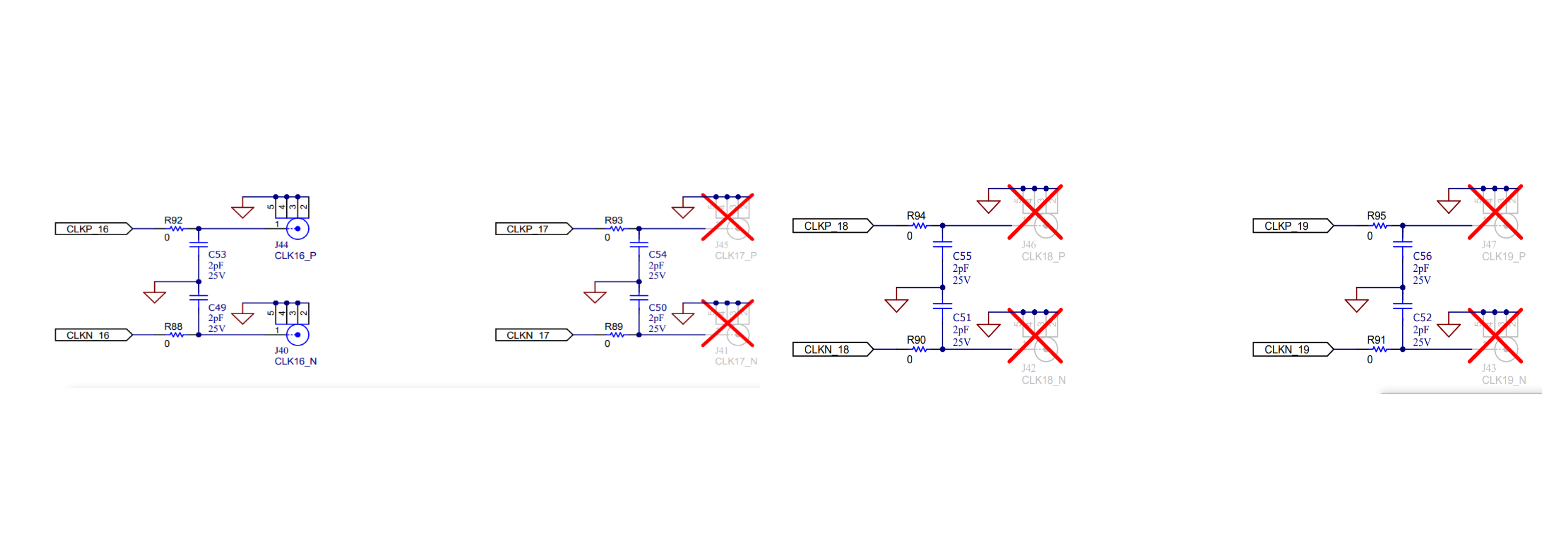 LMKDB1120EVM Clock Outputs CLK16 to
                    CLK19