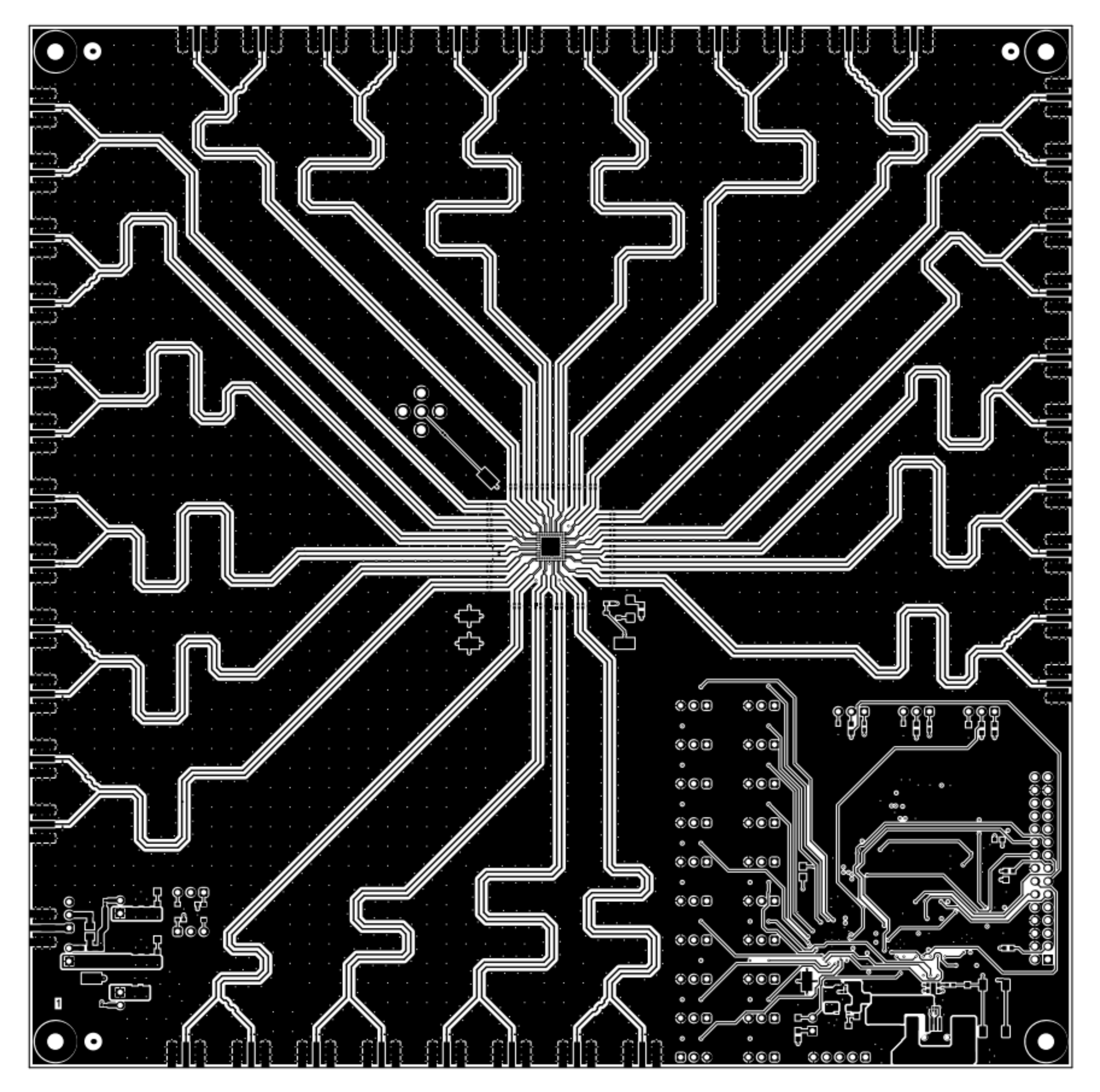 LMKDB1120EVM Top Layer (CLKIN / CLKOUT
                    Signals)