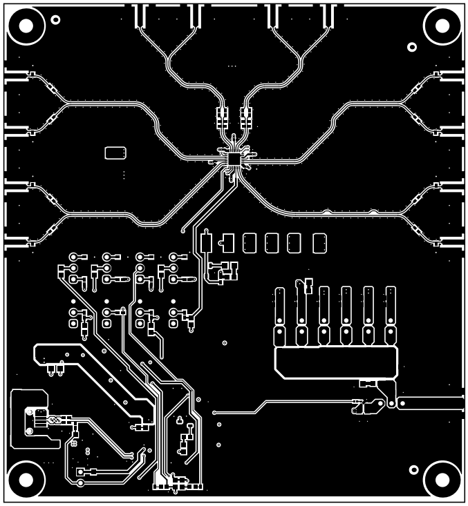 LMKDB1204EVM Top Layer (CLKIN / CLKOUT
          Signals)