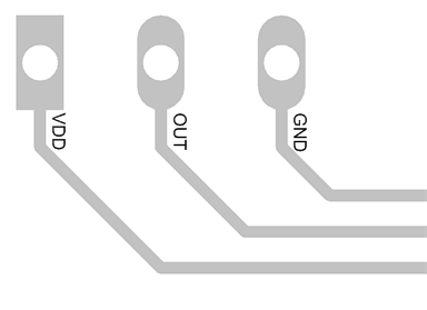 LMT86 TO-92 LPM Package Recommended Layout