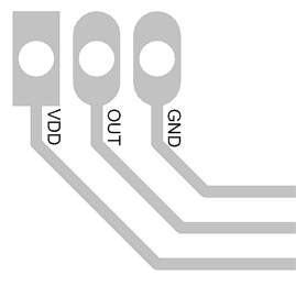 LMT86 TO-92 LP Package Recommended Layout
